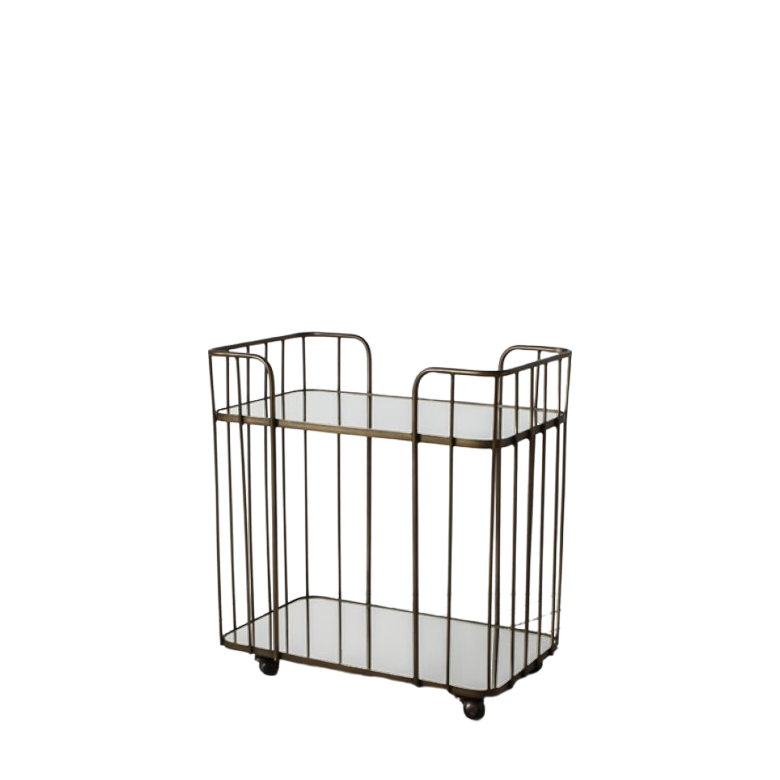 Beauly Bronze & Glass Drinks Trolley